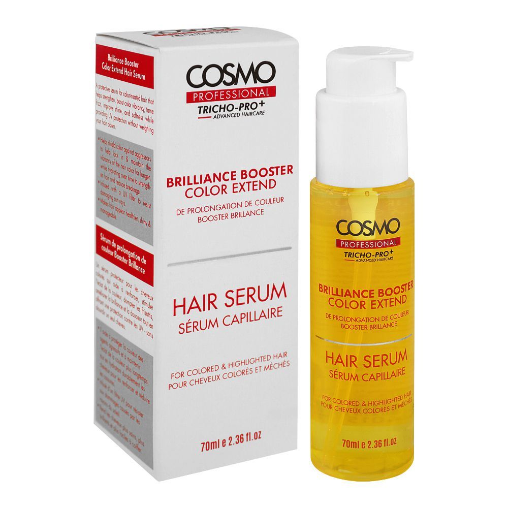 Cosmo Professional Tricho-Pro+ Brilliance Booster Color Extend Hair Serum, 70ml - Main Image