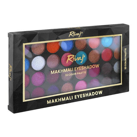 Rivaj UK Makhmali Eyeshadow Palette, 32 Shades, No. 02 - Image 2