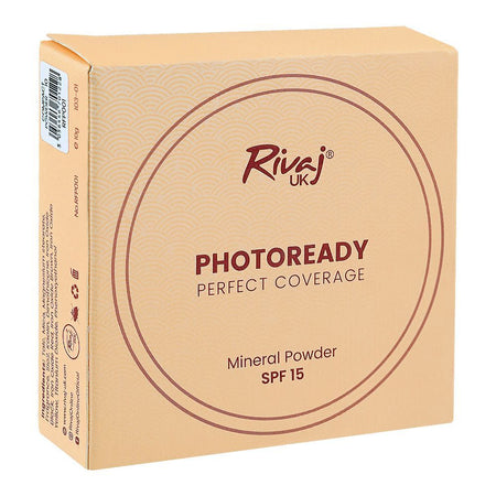 Rivaj UK Photo ready Perfect Coverage Mineral Powder, SPF 15, 10g, No. 10 - Image 2