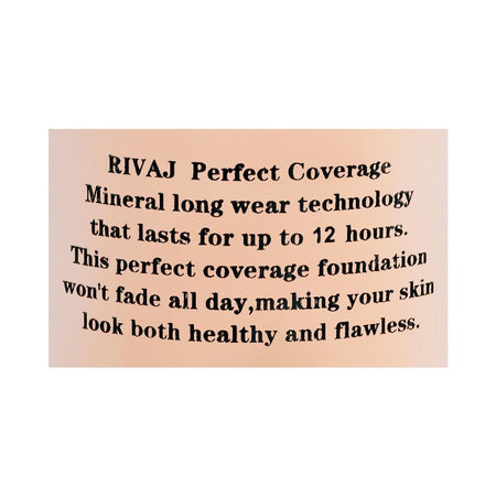 Rivaj UK Perfect Coverage Mineral Liquid Foundation, Oil Free, SPF 8, 12H Wear, 30ml, No.06 - Image 3