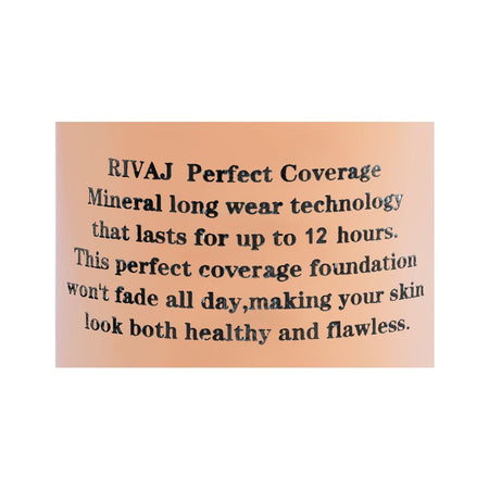 Rivaj UK Perfect Coverage Mineral Liquid Foundation, Oil Free, SPF 8, 12H Wear, 30ml, No.09 - Image 3