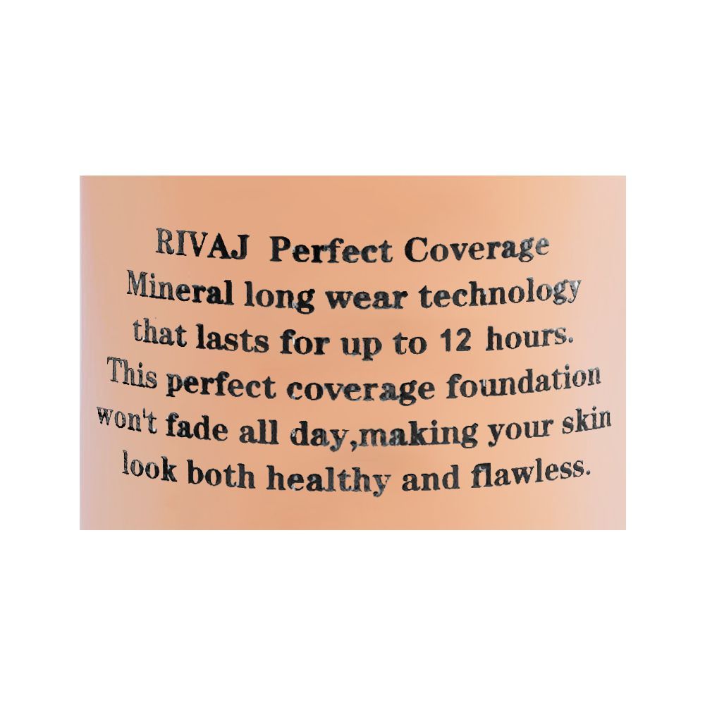 Rivaj UK Perfect Coverage Mineral Liquid Foundation, Oil Free, SPF 8, 12H Wear, 30ml, No.09 - Image 3