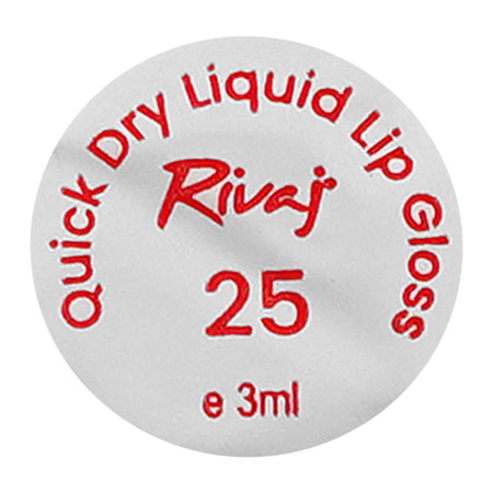 Rivaj UK Quick Dry Waterproof Liquid Lip Gloss, 3ml, No. 25 - Image 4