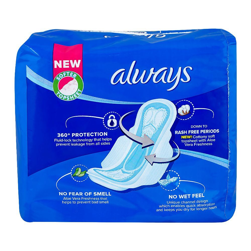 Always Aloe Vera Freshness Maxi Thick Extra Long Pads, 10-Pack - Image 2