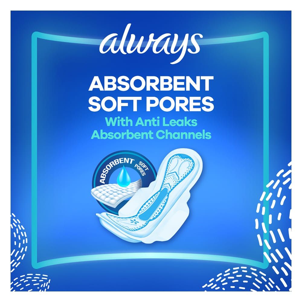Always Aloe Vera Freshness Maxi Thick Long Pads, 18-Pack - Image 4