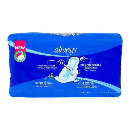 Always Aloe Vera Freshness Maxi Thick Long Pads, 18-Pack - Image 7
