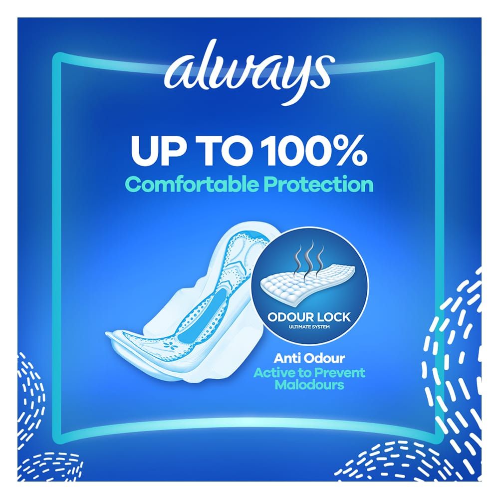Always Aloe Vera Freshness Maxi Thick Extra Long Pads, 16-Pack - Image 6