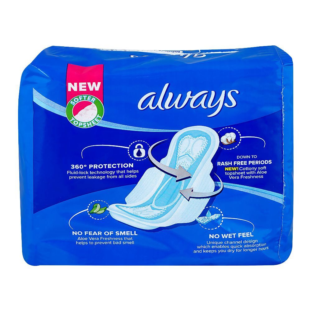 Always Aloe Vera Freshness Maxi Thick Long Pads, 11-Pack+2 Free Pads - Image 3