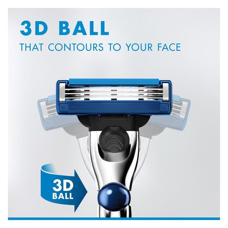 Gillette Mach3 Turbo 3D Ball Razor Handle With 6 Blades, Special Pack - Image 6
