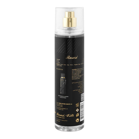 Rasasi Crown Noir Body Mist, For Women, 250ml - Image 2
