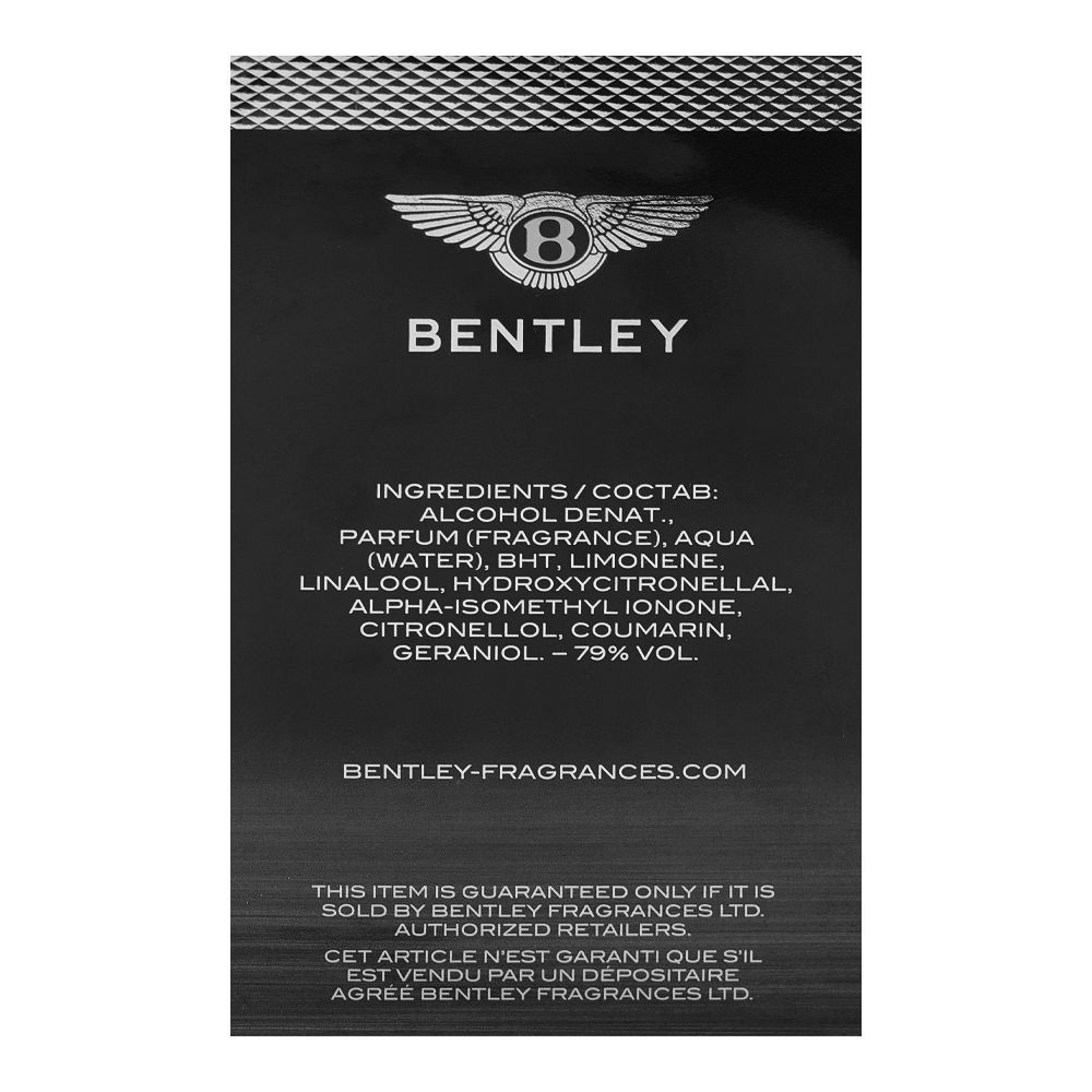 Bentley Black Edition, Eau de Parfum, For Men, 100ml - Image 2