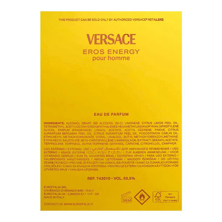 Versace Eros Energy, Eau de Parfum, For Men, 100ml - Image 3