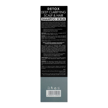 Cosmo Professional Detox Deep Clarifying Shampoo Scrub, Sulphate & Paraben Free, For All Hair Types, 1000ml - Image 4