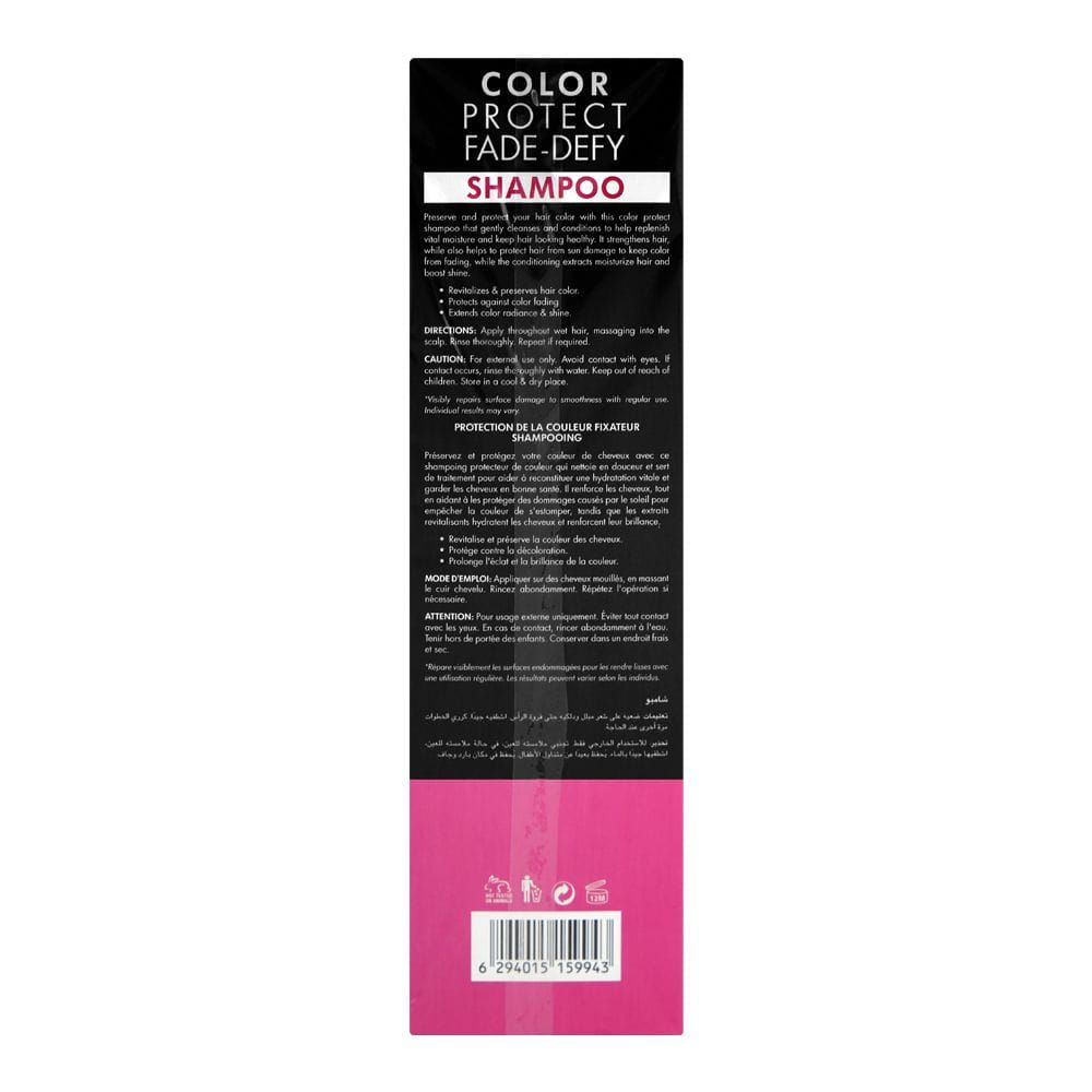 Cosmo Professional Color Protect Fade-Defy Shampoo, Sulphate & Paraben Free, For Color Treated Hair, 1000ml - Image 4