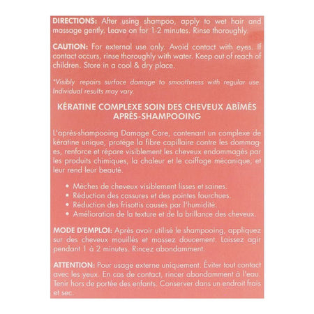 Cosmo Professional Keratin Complex Damage Care Conditioner, Sulphate & Paraben Free, For Damaged Hair, 1000ml - Image 3