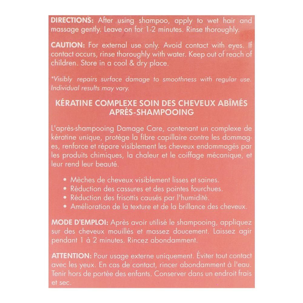 Cosmo Professional Keratin Complex Damage Care Conditioner, Sulphate & Paraben Free, For Damaged Hair, 1000ml - Image 3