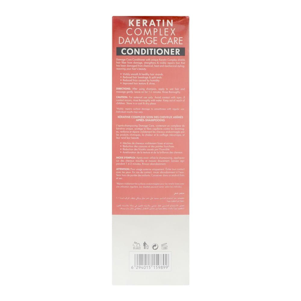 Cosmo Professional Keratin Complex Damage Care Conditioner, Sulphate & Paraben Free, For Damaged Hair, 1000ml - Image 4