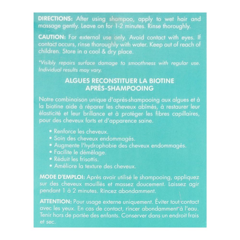 Cosmo Professional Sea Weed Biotin Reconstruct Conditioner, Sulphate & Paraben Free, For Damaged Hair, 1000ml - Image 3