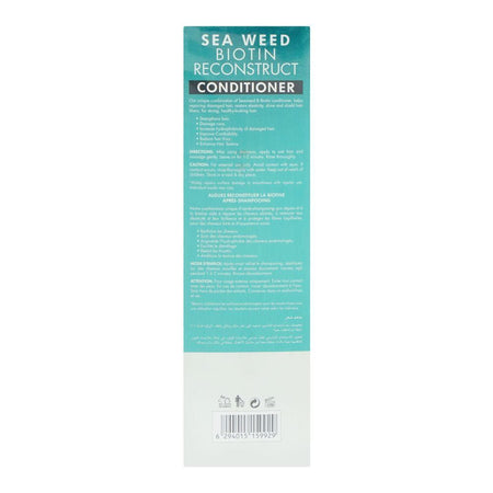Cosmo Professional Sea Weed Biotin Reconstruct Conditioner, Sulphate & Paraben Free, For Damaged Hair, 1000ml - Image 4