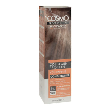 Cosmo Professional Collagen Protein Volumizing Conditioner, Sulphate & Paraben Free, For Fine Hair, 1000ml - Main Image
