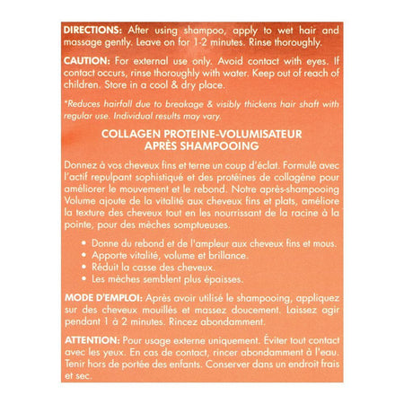 Cosmo Professional Collagen Protein Volumizing Conditioner, Sulphate & Paraben Free, For Fine Hair, 1000ml - Image 5