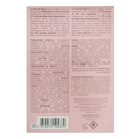 Lancome La Vie Est Belle Rose Extraordinaire, Eau de Parfum, For Women, 100ml - Image 3