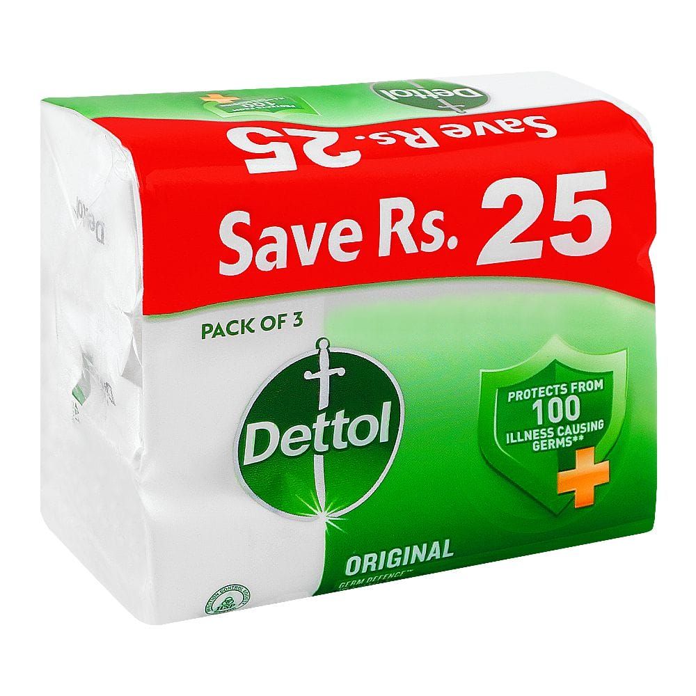 Dettol Original Soap, 110g Each, 3-Pack - Main Image