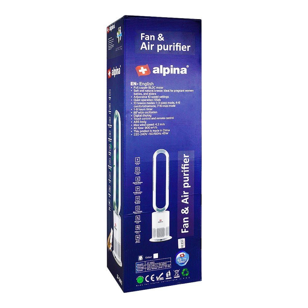 Alpina Electric Fan & Air Purifier, 220-240V, SF-5001 - Main Image