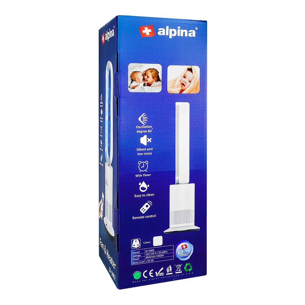 Alpina Electric Fan & Heater, 220-240V, SF-5002 - Main Image