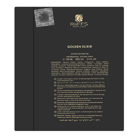Riiffs Golden Elixir, Eau De Parfum, For Men & Women, 100ml - Image 4