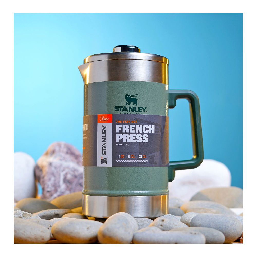 Stanley Classic Series The Stay Hot French Press, 1400ml, Hammertone Green 10-02888-048 - Main Image