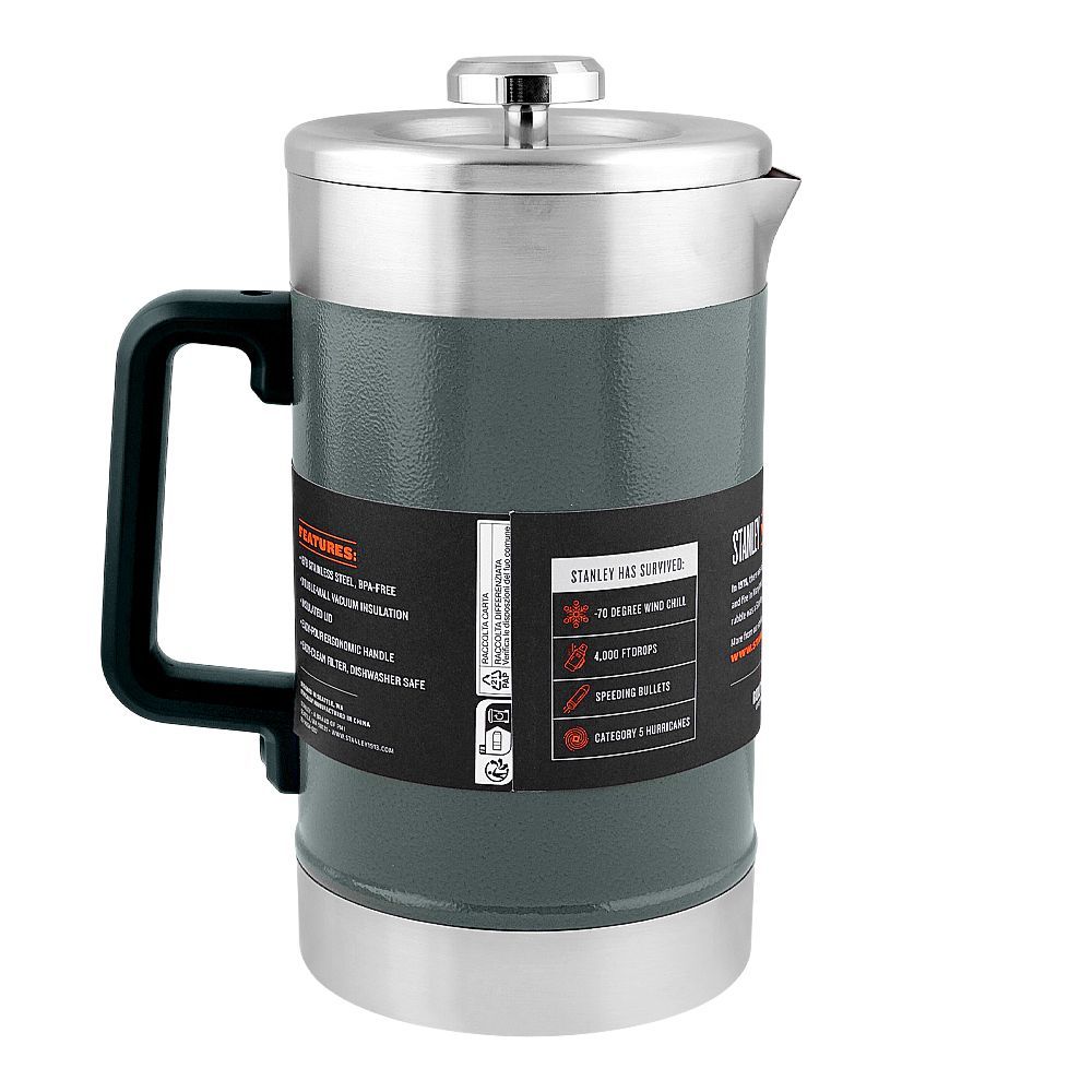 Stanley Classic Series The Stay Hot French Press, 1400ml, Hammertone Green 10-02888-048 - Image 3
