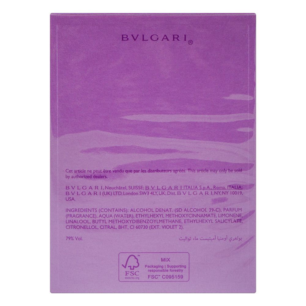 Bvlgari Omnia Amethyste, Eau de Toilette, For Women, 100ml - Image 3