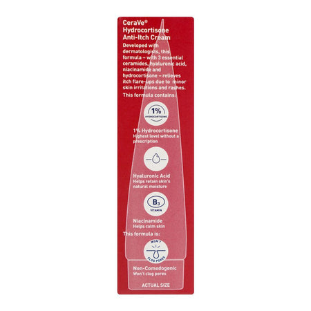 CeraVe Hydrocortisone Anti-Itch Cream, Relieves Itching, Rashes & Irritation, 28g - Image 5