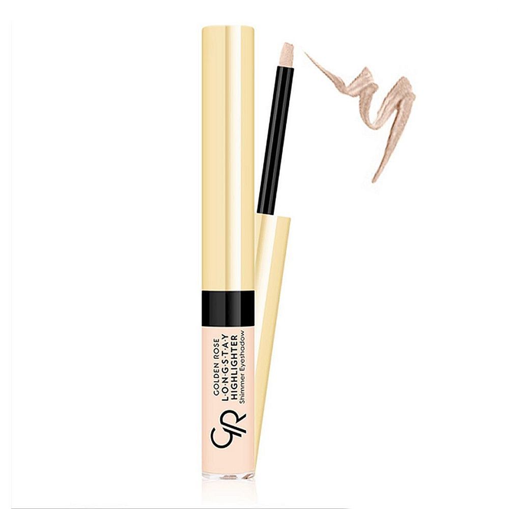 Golden Rose Long stay Highlighter Shimmer Eyeshadow, 2.1ml, No. 01 - Main Image