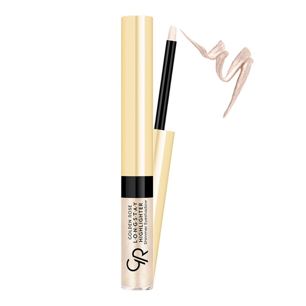 Golden Rose Long stay Highlighter Shimmer Eyeshadow, 2.1ml, No. 02 - Main Image