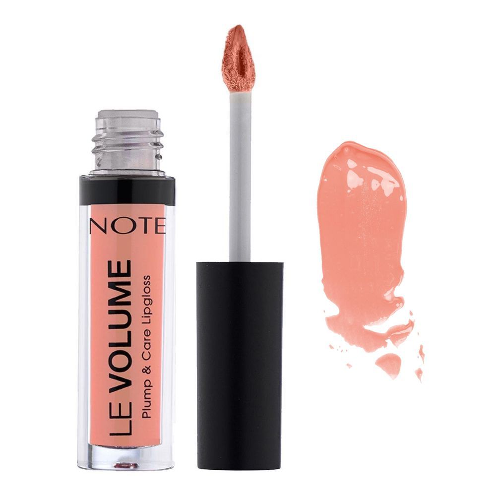 J. Note Le Volume Plump & Care Lip Gloss, 2.2ml, 15 Peachy Drop - Main Image