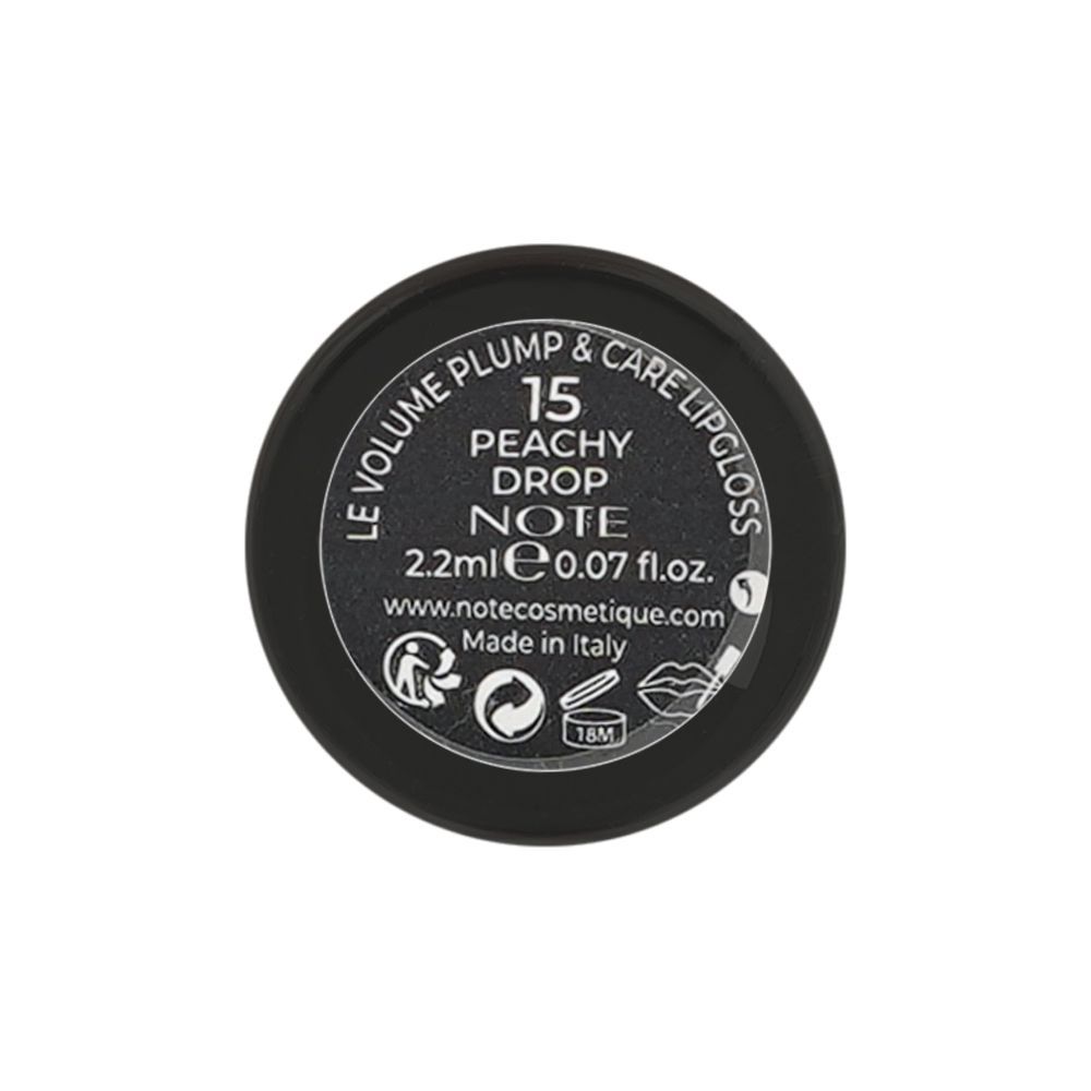 J. Note Le Volume Plump & Care Lip Gloss, 2.2ml, 15 Peachy Drop - Image 3