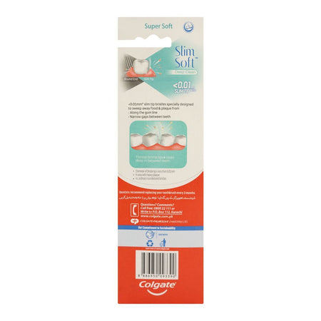 Colgate Slim Soft Deep Clean Toothbrush, Super Soft, 2-Pack - Image 2