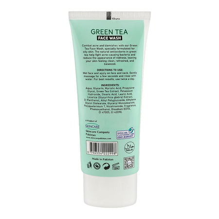 Skin White Green Tea Face Wash, Sulphate & Paraben Free, For Acne Prone Skin, 100g - Image 2