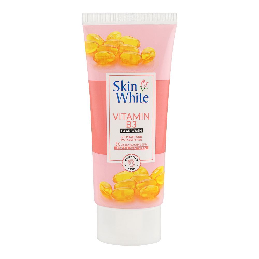 Skin White Vitamin B3 Face Wash, Sulphate & Paraben Free, For All Skin Types, 100g - Main Image