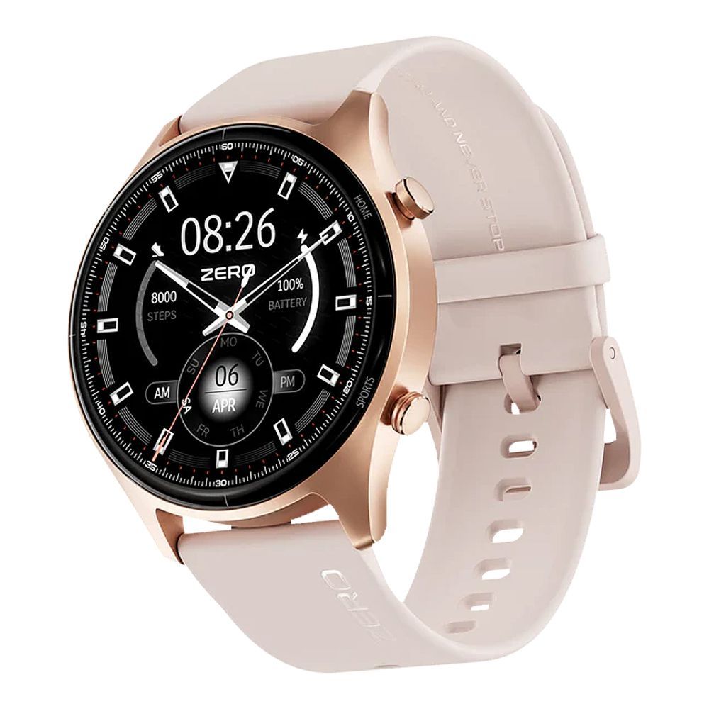 Zero 1.38" TFT HD Display Icon Smart Watch, IP68 Waterproof, Rose Pink - Main Image