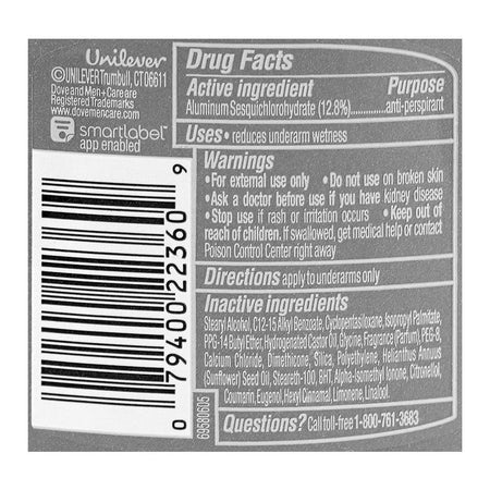 Dove Men+Care Extra Fresh Antiperspirant Deodorant Stick, Citrus Scent, 72H Lasting, 48g - Image 3
