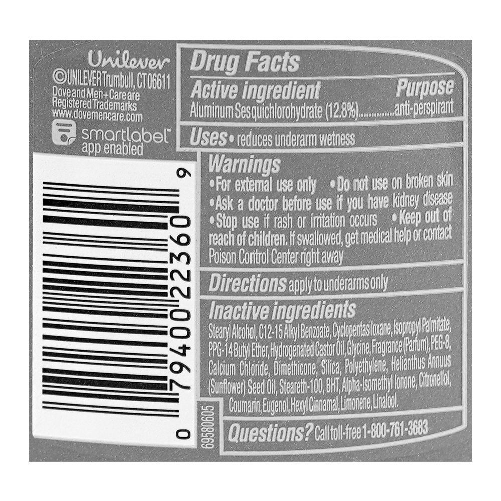 Dove Men+Care Extra Fresh Antiperspirant Deodorant Stick, Citrus Scent, 72H Lasting, 48g - Image 3