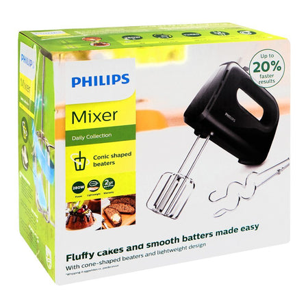 Philips Daily Collection Hand Mixer, 280W, Black, HR-3704/11 - Image 2