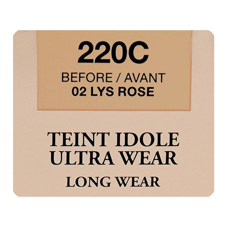 Lancome Paris Teint Idole Ultra Wear Liquid Foundation, SPF-35, Transfer-Free, 30ml, 220C 02 Lys Rose - Image 6