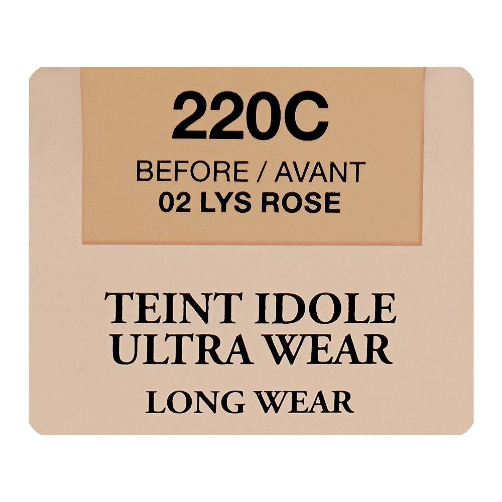Lancome Paris Teint Idole Ultra Wear Liquid Foundation, SPF-35, Transfer-Free, 30ml, 220C 02 Lys Rose - Image 6