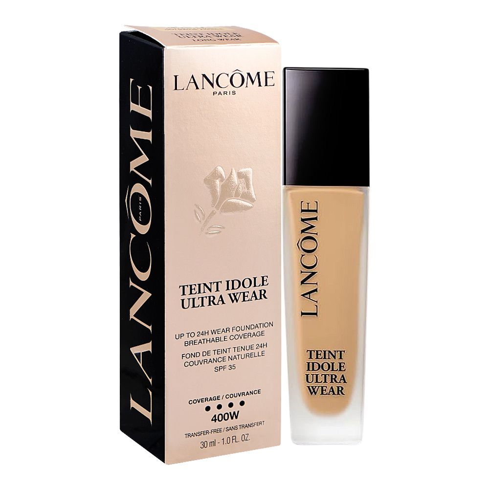 Lancome Paris Teint Idole Ultra Wear Liquid Foundation, SPF-35, Transfer-Free, 30ml, 400W 050 Beige Ambre - Main Image