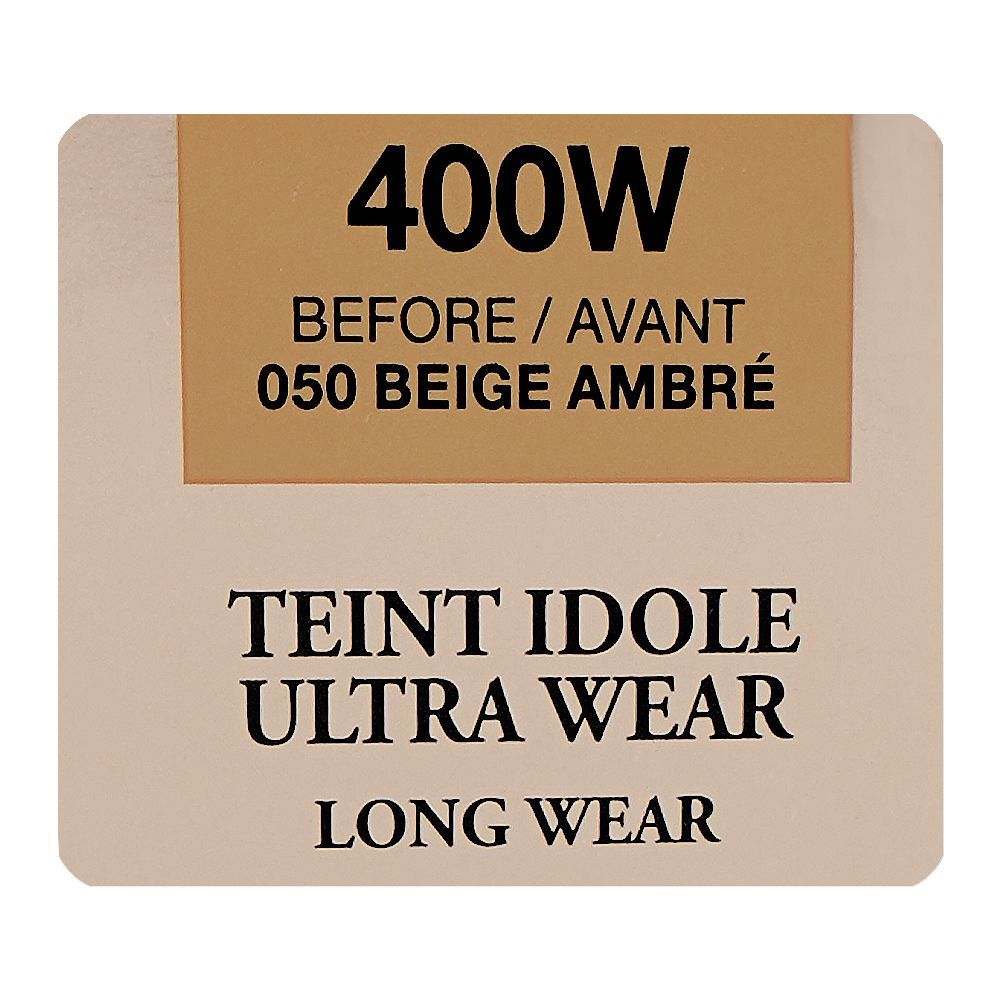 Lancome Paris Teint Idole Ultra Wear Liquid Foundation, SPF-35, Transfer-Free, 30ml, 400W 050 Beige Ambre - Image 6