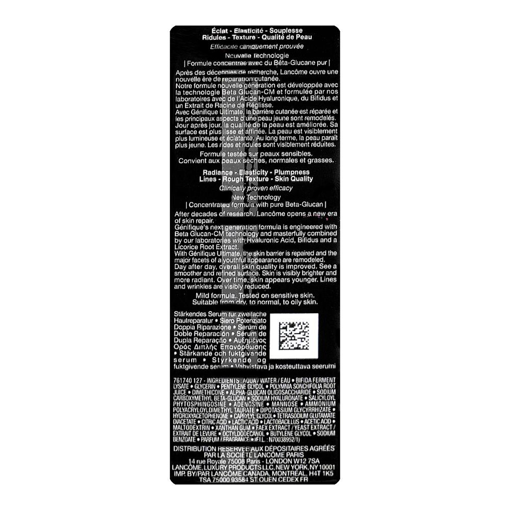Lancome Paris Genifique Ultimate Dual-Repair Augmented Face Serum, 30ml - Image 3